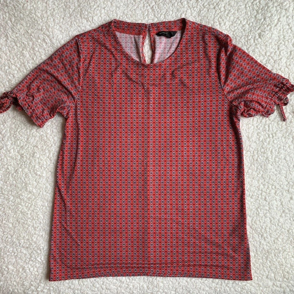 Banana Republic Red Patterned Top